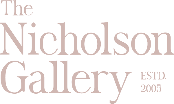 Stacked logo, reversed.