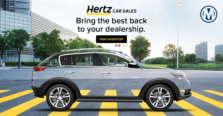 Hertz social media graphic, one.