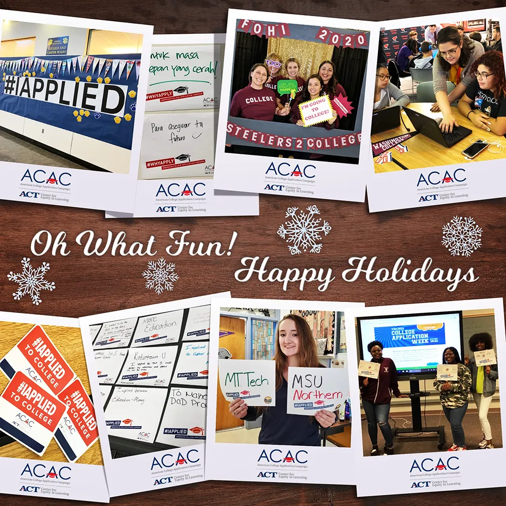 ACAC holiday card design.